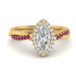 Load image into Gallery viewer, vine-marquise-halo-diamond-engagement-ring-with-pink-sapphire-in-yellow-gold-FD9212MQRGSADRPI-NL-YG.jpg