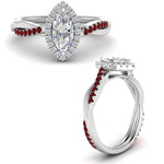 Load image into Gallery viewer, vine-marquise-halo-diamond-engagement-ring-with-ruby-in-white-gold-FD9212MQRGRUDR-NL-WG.jpg