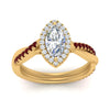 Load image into Gallery viewer, vine-marquise-halo-diamond-engagement-ring-with-ruby-in-yellow-gold-FD9212MQRGRUDR-NL-YG.jpg