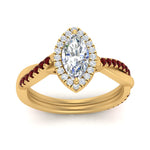 Load image into Gallery viewer, vine-marquise-halo-diamond-engagement-ring-with-ruby-in-yellow-gold-FD9212MQRGRUDR-NL-YG.jpg
