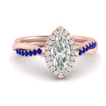 Load image into Gallery viewer, vine-marquise-halo-diamond-engagement-ring-with-sapphire-in-rose-gold-FD9212MQRGSABL-NL-RG.jpg