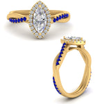 Load image into Gallery viewer, vine-marquise-halo-diamond-engagement-ring-with-sapphire-in-yellow-gold-FD9212MQRGSABL-NL-YG.jpg
