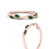 Load image into Gallery viewer, vine-marquise-simple-emerald-wedding-band-in-rose-gold-FDENR3211BGEMGRANGLE3-NL-RG