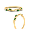 Load image into Gallery viewer, vine-marquise-simple-emerald-wedding-band-in-yellow-gold-FDENR3211BGEMGRANGLE3-NL-YG