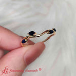 Load image into Gallery viewer, vine-marquise-simple-sapphire-wedding-band-in-18k-yellow-gold-fdenr3211b-fancy-1-yg