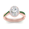 Load image into Gallery viewer, vine-oval-halo-diamond-engagement-ring-with-emerald-in-rose-gold-FD9212OVRGEMGR-NL-RG.jpg