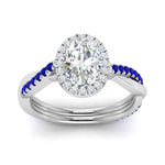 Load image into Gallery viewer, vine-oval-halo-diamond-engagement-ring-with-sapphire-in-white-gold-FD9212OVRGSABL-NL-WG.jpg