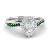 Load image into Gallery viewer, vine-pear-halo-diamond-engagement-ring-with-emerald-in-white-gold-FD-9212PERGEMGR-NL-WG.jpg