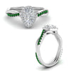 Load image into Gallery viewer, vine-pear-halo-diamond-engagement-ring-with-emerald-in-white-gold-FD-9212PERGEMGR-NL-WG.jpg