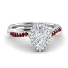 Load image into Gallery viewer, vine-pear-halo-diamond-engagement-ring-with-ruby-in-white-gold-FD9212PERGRUDR-NL-WG.jpg