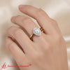 Load image into Gallery viewer, vine-pear-halo-engagement-ring-with-black-diamond-in-14k-yellow-gold-fd9212