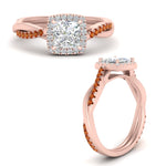 Load image into Gallery viewer, vine-princess-cut-halo-diamond-engagement-ring-with-orange-sapphire-in-rose-gold-FD9212PRRGSAOR-NL-RG.jpg
