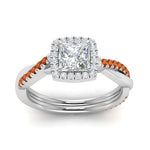 Load image into Gallery viewer, vine-princess-cut-halo-diamond-engagement-ring-with-orange-sapphire-in-white-gold-FD9212PRRGSAOR-NL-WG.jpg