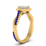 Load image into Gallery viewer, vine-princess-cut-halo-diamond-engagement-ring-with-sapphire-in-yellow-gold-FD9212PRRGSABL-NL-YG.jpg