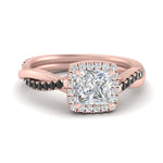 Load image into Gallery viewer, vine-princess-cut-halo-engagement-ring-with-black-diamond-in-rose-gold-FD9212PRRGBLACK-NL-RG.jpg