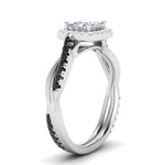 Load image into Gallery viewer, vine-princess-cut-halo-engagement-ring-with-black-diamond-in-white-gold-FD9212PRRGBLACK-NL-WG.jpg