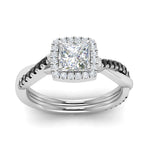 Load image into Gallery viewer, vine-princess-cut-halo-engagement-ring-with-black-diamond-in-white-gold-FD9212PRRGBLACK-NL-WG.jpg