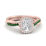 Load image into Gallery viewer, vine-radiant-halo-diamond-engagement-ring-with-emerald-in-rose-gold-FD9212RARGEMGR-NL-RG.jpg