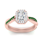 Load image into Gallery viewer, vine-radiant-halo-diamond-engagement-ring-with-emerald-in-rose-gold-FD9212RARGEMGR-NL-RG.jpg