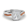Load image into Gallery viewer, vine-radiant-halo-diamond-engagement-ring-with-orange-sapphire-in-white-gold-FD9212RARGSAOR-NL-WG.jpg