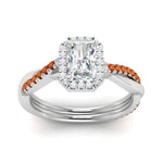 Load image into Gallery viewer, vine-radiant-halo-diamond-engagement-ring-with-orange-sapphire-in-white-gold-FD9212RARGSAOR-NL-WG.jpg