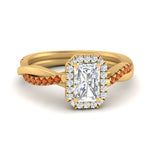 Load image into Gallery viewer, vine-radiant-halo-diamond-engagement-ring-with-orange-sapphire-in-yellow-gold-FD9212RARGSAOR-NL-YG.jpg