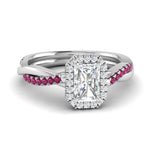 Load image into Gallery viewer, vine-radiant-halo-diamond-engagement-ring-with-pink-sapphire-in-white-gold-FD9212RARGSADRPI-NL-WG.jpg
