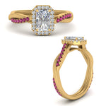 Load image into Gallery viewer, vine-radiant-halo-diamond-engagement-ring-with-pink-sapphire-in-yellow-gold-FD9212RARGSADRPI-NL-YG.jpg