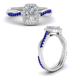 Load image into Gallery viewer, vine-radiant-halo-diamond-engagement-ring-with-sapphire-in-white-gold-FD9212RARGSABL-NL-WG.jpg