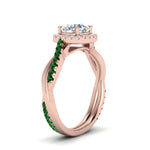 Load image into Gallery viewer, vine-round-halo-diamond-engagement-ring-with-emerald-in-rose-gold-FD9212RORGEMGR-NL-RG.jpg