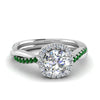 Load image into Gallery viewer, vine-round-halo-diamond-engagement-ring-with-emerald-in-white-gold-FD9212RORGEMGR-NL-WG.jpg