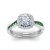 Load image into Gallery viewer, vine-round-halo-diamond-engagement-ring-with-emerald-in-white-gold-FD9212RORGEMGR-NL-WG.jpg