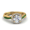 Load image into Gallery viewer, vine-round-halo-diamond-engagement-ring-with-emerald-in-yellow-gold-FD9212RORGEMGR-NL-YG.jpg