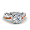 Load image into Gallery viewer, vine-round-halo-diamond-engagement-ring-with-orange-sapphire-in-white-gold-FD9212RORGSAOR-NL-WG.jpg
