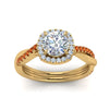 Load image into Gallery viewer, vine-round-halo-diamond-engagement-ring-with-orange-sapphire-in-yellow-gold-FD9212RORGSAOR-NL-YG.jpg