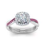 Load image into Gallery viewer, vine-round-halo-diamond-engagement-ring-with-pink-sapphire-in-white-gold-FD9212RORGSADRPI-NL-WG.jpg
