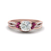 Load image into Gallery viewer, vine-split-band-cushion-cut-diamond-wedding-set-with-pink-sapphire-in-rose-gold-FDENR3211CUGSADRPIANGLE3-NL-RG.jpg