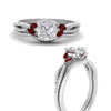 Load image into Gallery viewer, vine-split-band-cushion-cut-diamond-wedding-set-with-ruby-in-white-gold-FDENR3211CUGRUDRANGLE3-NL-WG.jpg