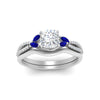 Load image into Gallery viewer, vine-split-band-cushion-cut-diamond-wedding-set-with-sapphire-in-white-gold-FDENR3211CUGSABLANGLE3-NL-WG.jpg