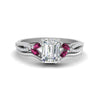Load image into Gallery viewer, vine-split-band-emerald-cut-diamond-wedding-set-with-pink-sapphire-in-white-gold-FDENR3211EMGSADRPIANGLE3-NL-WG.jpg