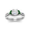 Load image into Gallery viewer, vine-split-band-heart-shaped-diamond-wedding-set-with-emerald-in-white-gold-FDENR3211HTGEMGRANGLE3-NL-WG.jpg