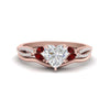 Load image into Gallery viewer, vine-split-band-heart-shaped-diamond-wedding-set-with-ruby-in-rose-gold-FDENR3211HTGRUDRANGLE3-NL-RG.jpg