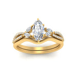 Load image into Gallery viewer, vine-split-band-marquise-cut-diamond-wedding-set-in-yellow-gold-FDENR3211MQANGLE3-NL-YG.jpg