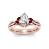 Load image into Gallery viewer, vine-split-band-marquise-cut-diamond-wedding-set-with-ruby-in-rose-gold-FDENR3211MQGRUDRANGLE3-NL-RG.jpg