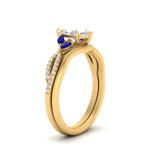 Load image into Gallery viewer, vine-split-band-marquise-cut-diamond-wedding-set-with-sapphire-in-yellow-gold-FDENR3211MQGSABLANGLE3-NL-YG.jpg