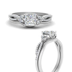 Load image into Gallery viewer, vine-split-band-princess-cut-diamond-wedding-set-in-platinum-FDENR3211PRANGLE3-NL-WG