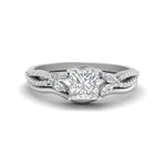 Load image into Gallery viewer, vine-split-band-princess-cut-diamond-wedding-set-in-white-gold-FDENR3211PRANGLE3-NL-WG
