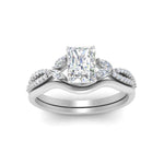 Load image into Gallery viewer, vine-split-band-radiant-cut-diamond-wedding-set-in-white-gold-FDENR3211RAANGLE3-NL-WG.jpg