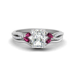 Load image into Gallery viewer, vine-split-band-radiant-cut-diamond-wedding-set-with-pink-sapphire-in-white-gold-FDENR3211RAGSADRPIANGLE3-NL-WG.jpg