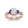 Load image into Gallery viewer, vine-split-band-radiant-cut-diamond-wedding-set-with-sapphire-in-rose-gold-FDENR3211RAGSABLANGLE3-NL-RG.jpg
